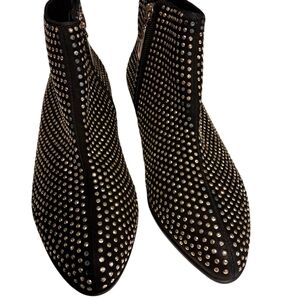 Studded Black Ankle Boots